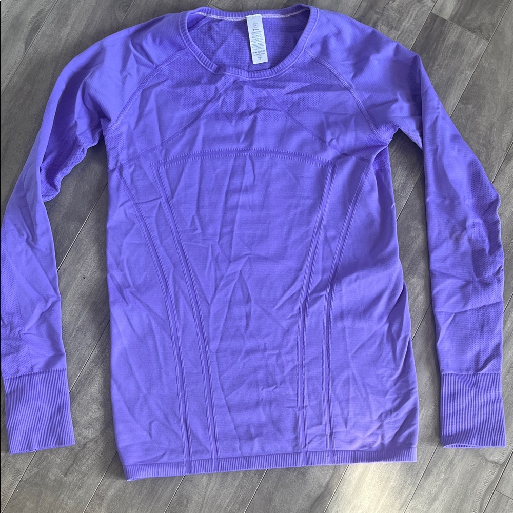 Ivivva by Lululemon Purple Tech Long Sleeve Shirt